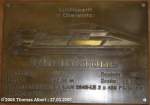 Boppard/6266/weitere-fotos-rheinkrone-1991---tafel Weitere Fotos: 'RHEINKRONE' (1991) - Tafel an Bord mit technischen Daten zum Schiff.