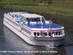 Name:  THEODOR FONTANE  (Katalogname:  VIKING FONTANE ) / Baujahr: 1991 / Bauwerft: De Biesbosch in Dordrecht (Niederlande) / Flagge: Deutschland / Lnge: 94,80 m / Breite: 11,00 m / Tiefgang: 1,00 m / 128 Passagiere / Antrieb: 3 x MWM-Deutz auf drei Schottel-Pump-Jet (SPJ) mit je 400 kW (544 PS) / Eigner~Betreiber: Viking River Cruisse in Kln (ex KD Deutsche Flusskreuzfahrten GmbH in Kln bis 2001 , Elbe-Kreuzfahrten GMBH in Dresden bis 1997 , Scheepswerf De Biesbosch in Dordrecht bis 1991) / Heimathafen: Oberwesel / Fahrtgebiet: Elbe (zeitweise Donau) / Schiffs- oder Registriernummer: 05113670 (ex 2319769) / Bemerkung: 1995 wurde das Schiff mit den Dockschiff  CONDOCK III  nach Rotterdam berfhrt, dann fuhr es auf eigenen Kiel zur Donau und wahr dort im Einsatz. Zwischenzeitlich zurck zur Elbe lag es im Dezember 2008 in Strasburg und soll da voraussichtlich 2009 aufgelegt werden. Schwesterschiff ist die  CLARA SCHUMANN .