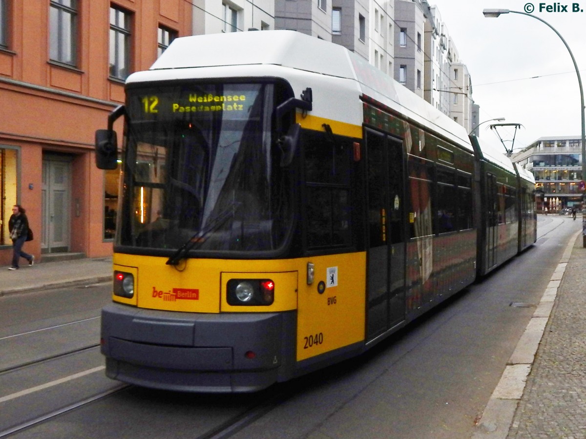 
Bombardier der BVG in Berlin.