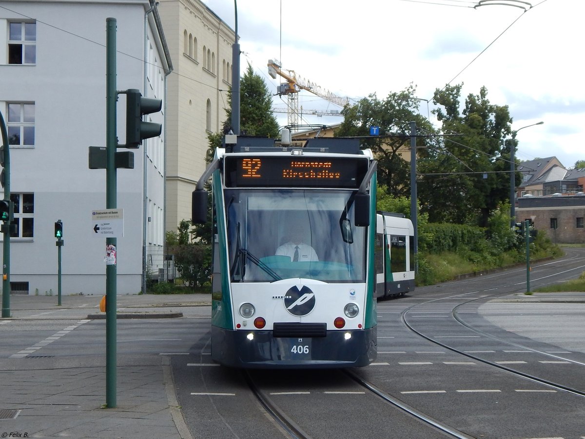 Combino NF8 Nr. 406 der ViP in Potsdam.