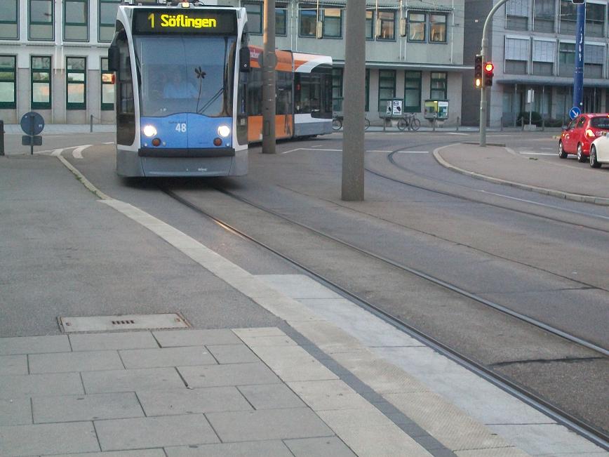 Ulmer Stra�enbahn am 04.07.2009