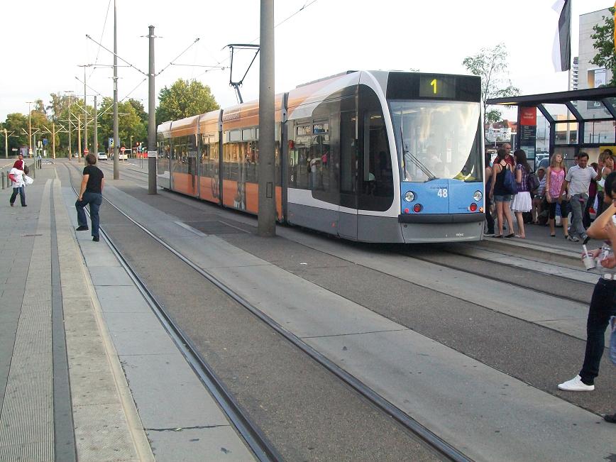 Ulmer Stra�enbahn am 04.07.2009