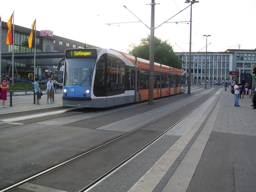 Ulmer Stra�enbahn am 04.07.2009