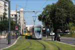 . Trambegegnung (109 und 117) nahe der Haltestelle  Com�die . 24.07.2012 (Matthias)